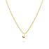 Initials Brick Alphabet Letter Necklace Gold Layered Steel Jewellery